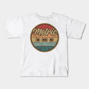 Metric Retro Cassette Circle Kids T-Shirt